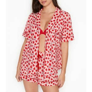 Піжама Victoria Secret Modal Short Pj Set Multi Heart Logo