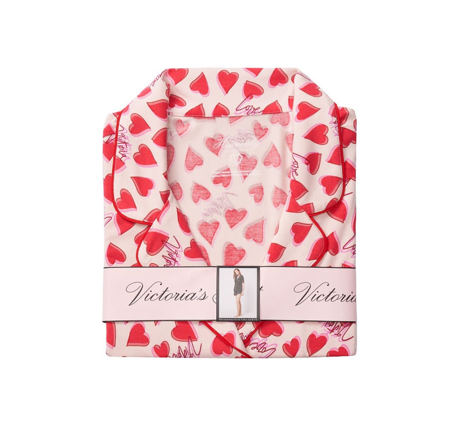Піжама Victoria Secret Modal Short Pj Set Multi Heart Logo