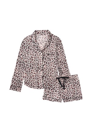 Леопардовая пижама Victoria’s Secret Modal Short PJ Set Spotty Leopard