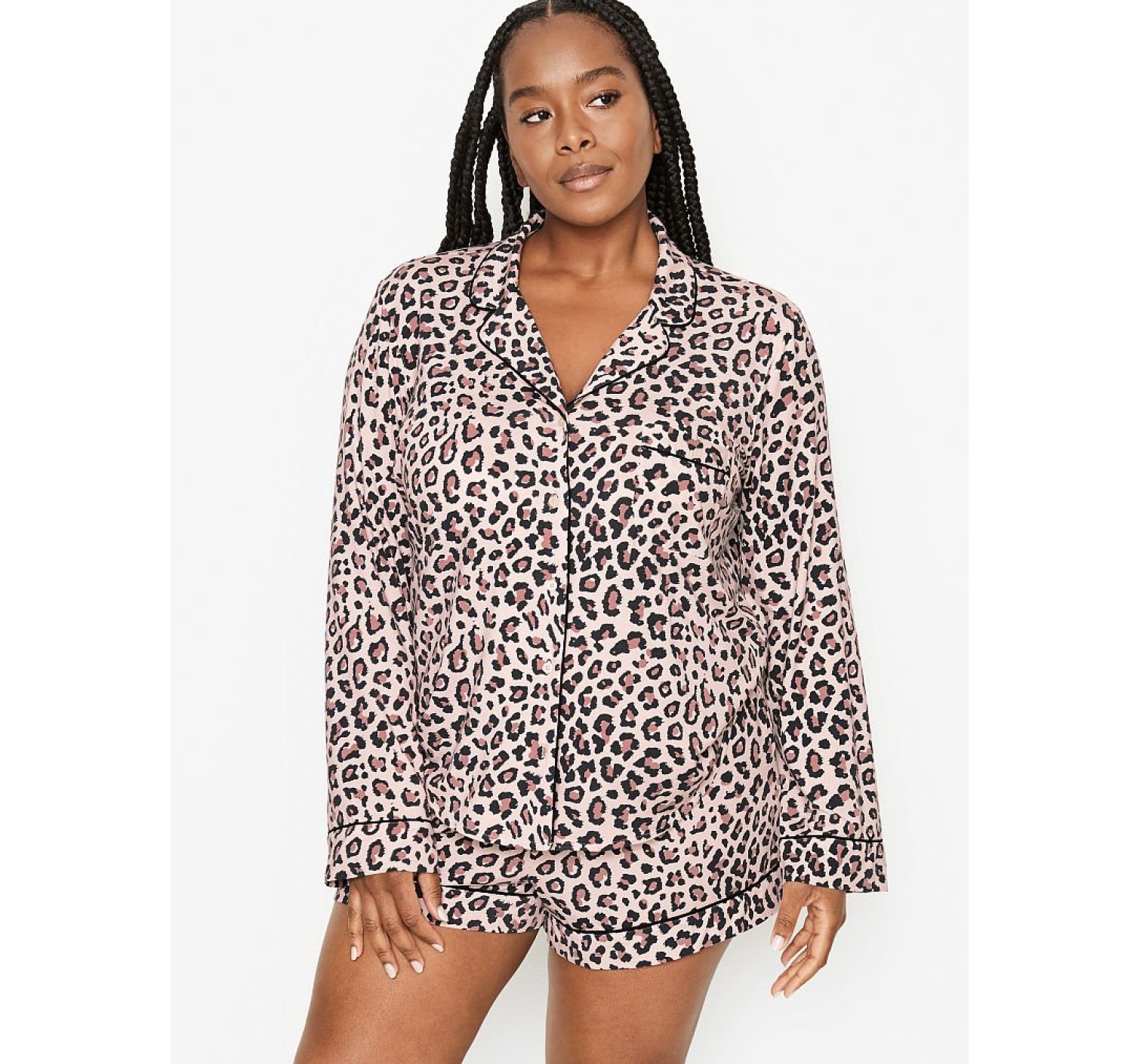 Леопардова піжама Victoria's Secret Modal Short PJ Set Spotty Leopard