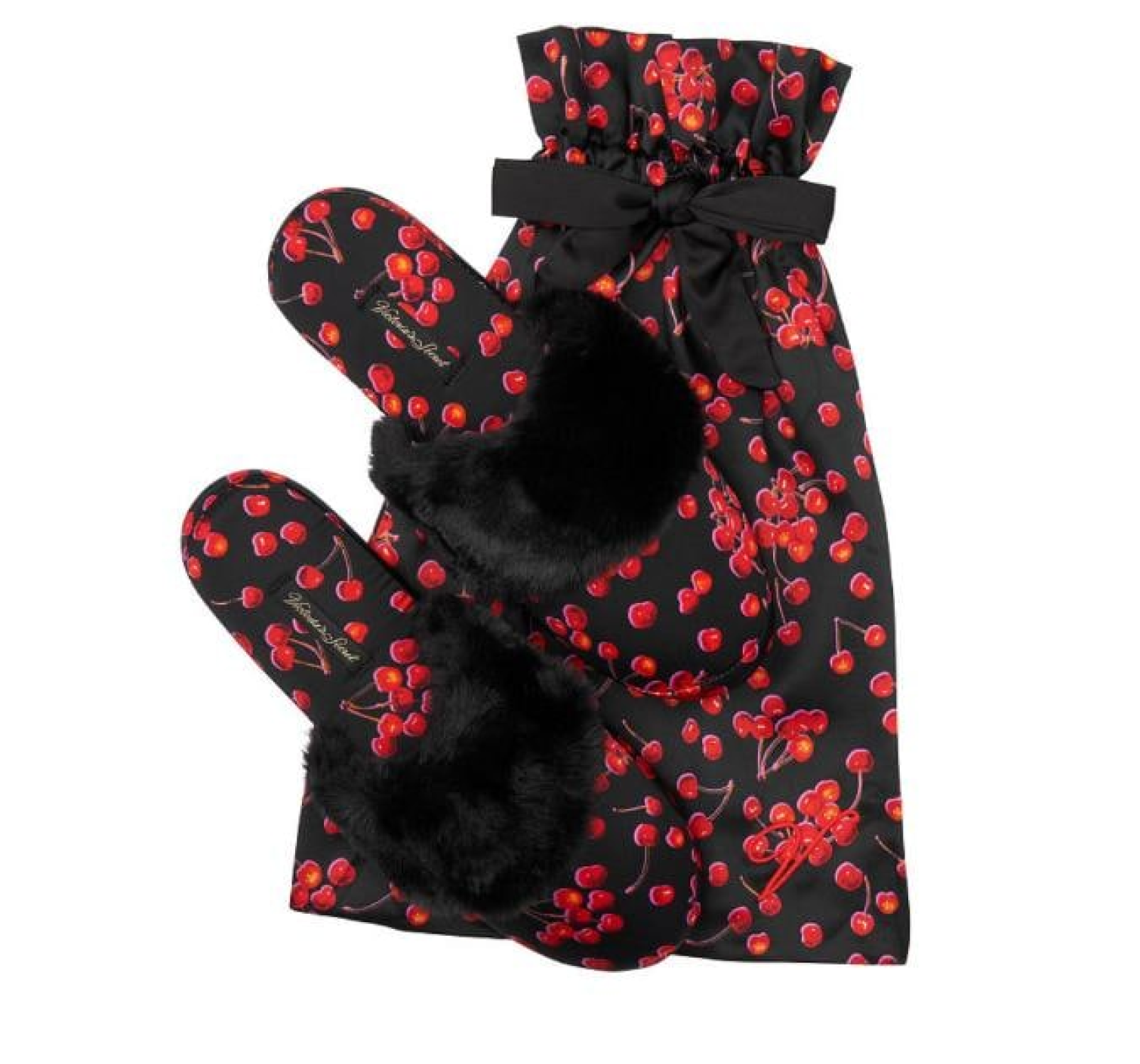 Домашние тапочки VS Signature Satin Slippers Cherry
