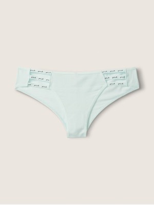 Трусики чикстер PINK Cotton Strappy Logo blue