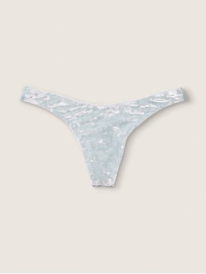 Трусики стринги PINK Velvet Thong panty Blue