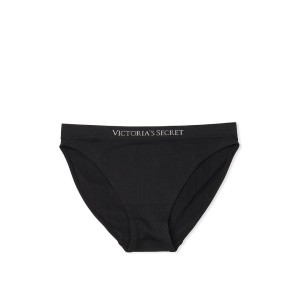 Трусики Victoria's Secret Black Seamless Bikini Panty