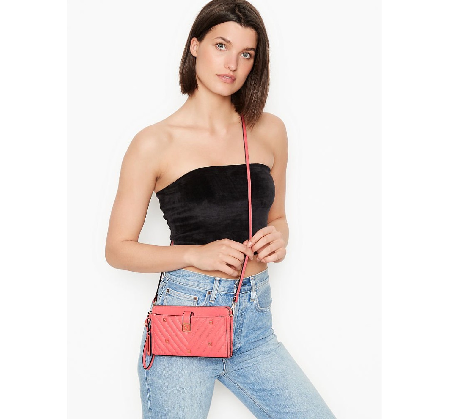 Сумка Виктория Сикрет The Victoria crossbody  Coral