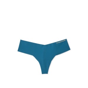 Трусики Victoria’s Secret No Show Thong Panty Teal Star