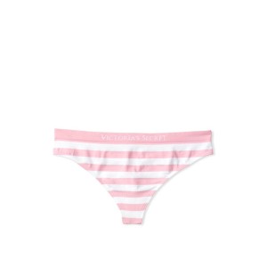 Трусики Victoria's Secret Seamless Thong Panty Pink Stripes