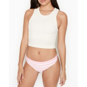 Трусики Victoria's Secret Seamless Thong Panty Pink Stripes