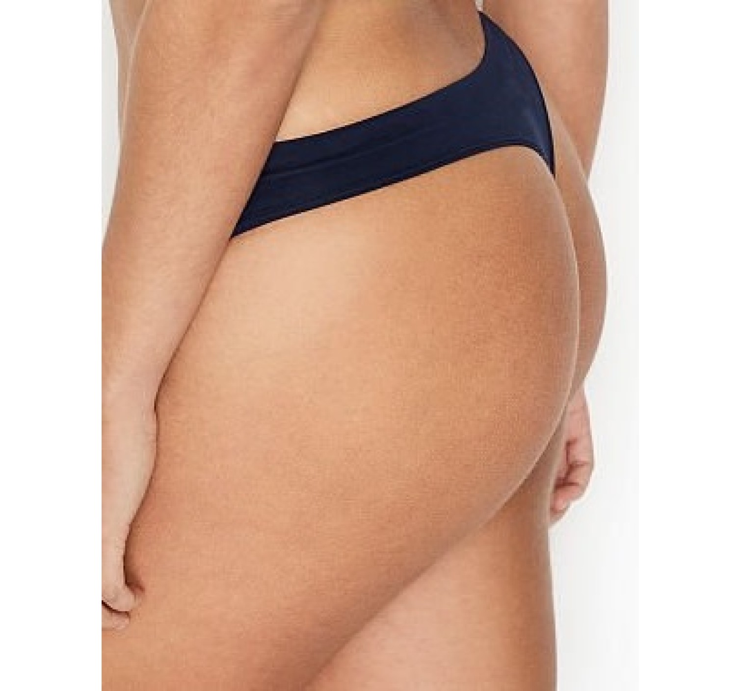 Трусики Victoria's Secret Seamless Black Thong Panty