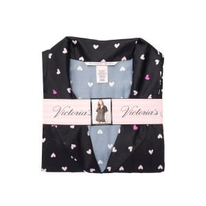 Сатинова піжама VS Satin Short Pj Set Hearts print