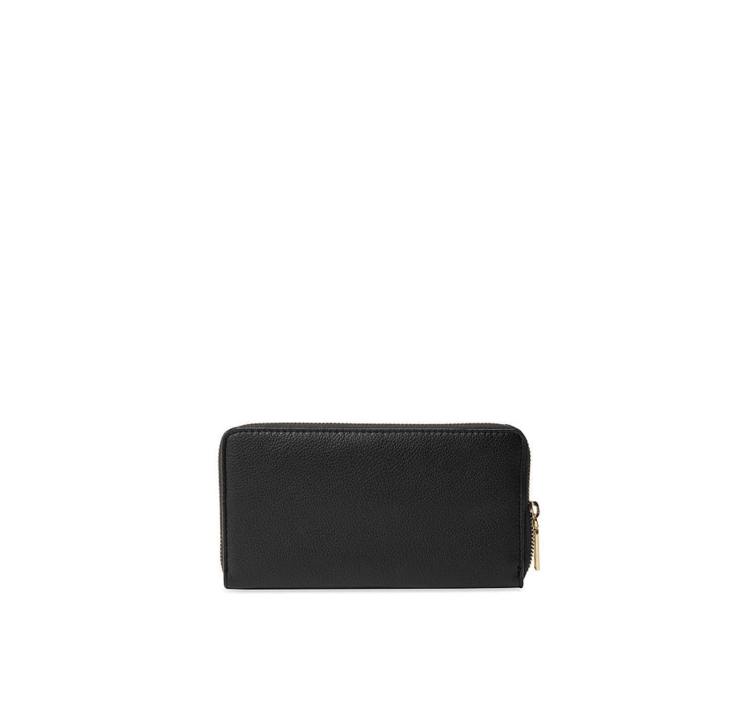 Victorias Secret The Victoria Zip Wallet Black & Gold dot