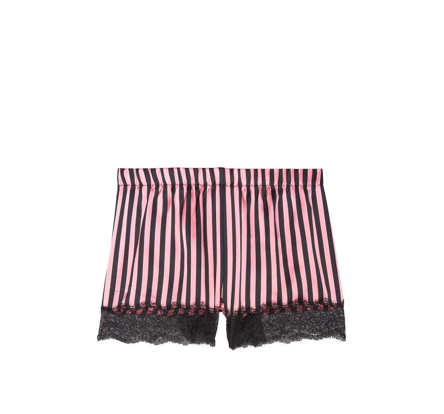 Шорты VS Satin Boxer Pink & Black stripes
