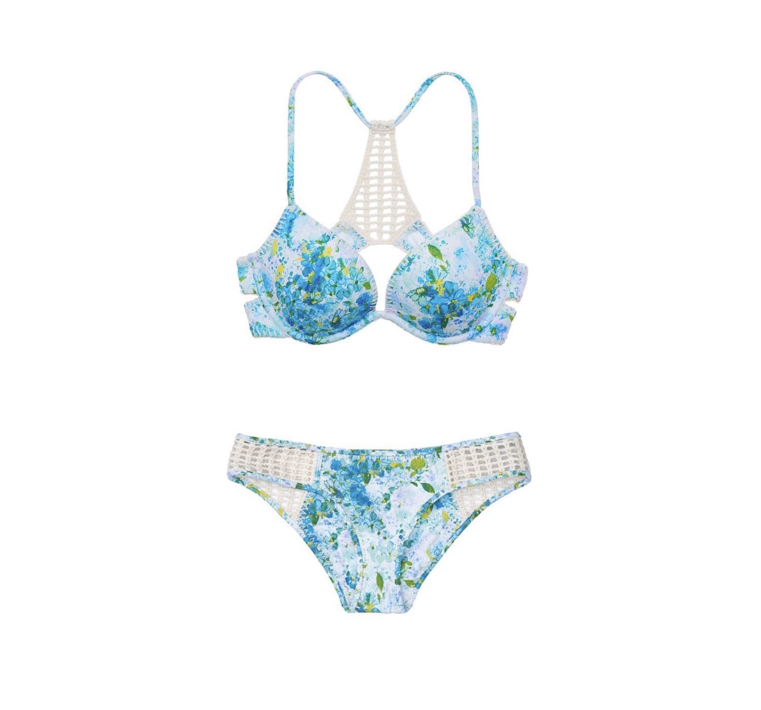 Купальник Вікторія Сікрет Push-Up Bra Flower print