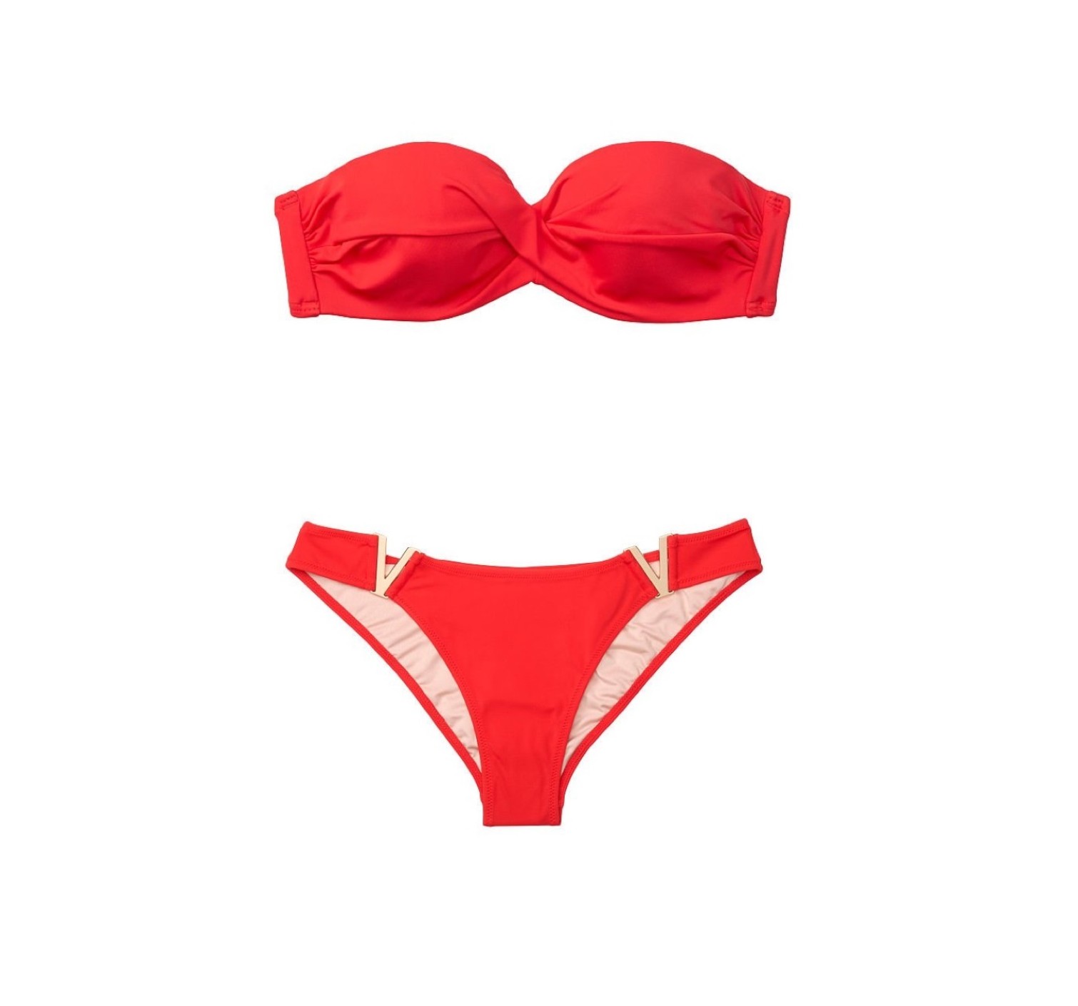 Купальник Вікторія Сікрет Bandeau Top & V-hardware