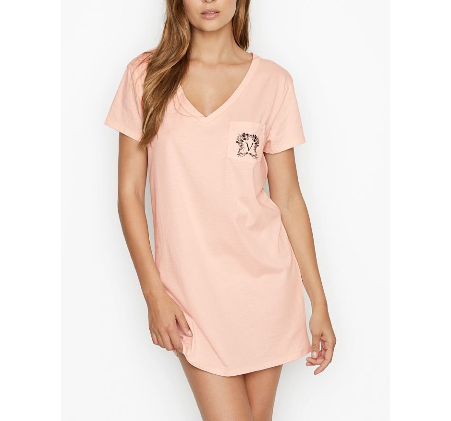 Нічна сорочка VS Cotton Sleepshirt V logo
