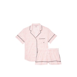 Піжама Victoria's Secret Cotton Short Pj Set Pink Stripes