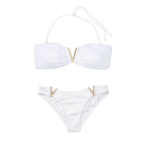 Купальник Вікторія Сікрет V-hardware White Bandeau
