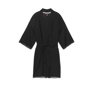 Халат Heavenly by Victoria's Secret Modal Black Lace