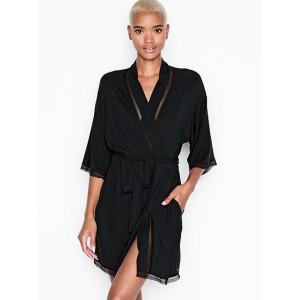 Халат Heavenly by Victoria's Secret Modal Black Lace