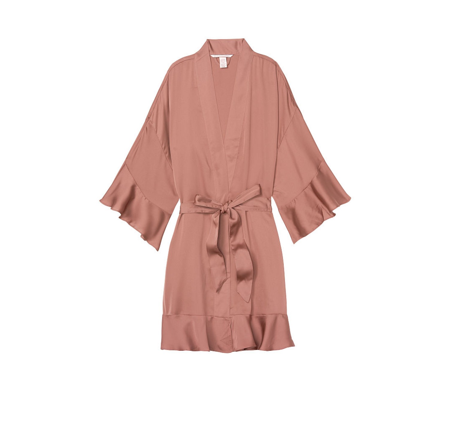 Халат Victoria's Secret Flounce Satin Kimono Robe Vintage rose