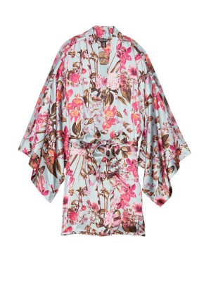 Сатиновый халат Victoria’s Secret Very Sexy Satin Kimono Floral print 