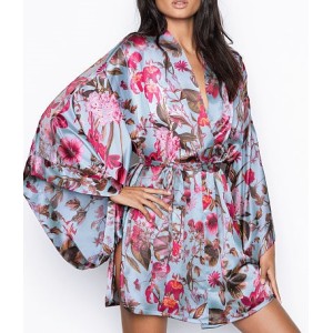 Сатиновый халат Victoria’s Secret Very Sexy Satin Kimono Floral print 