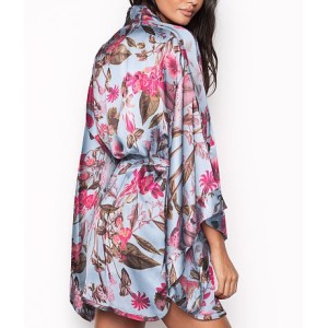 Сатиновый халат Victoria’s Secret Very Sexy Satin Kimono Floral print 