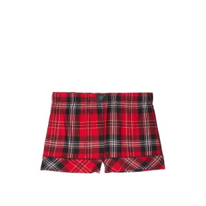 Шорти Victoria's Secret Red Flannel Shimmer Boxer