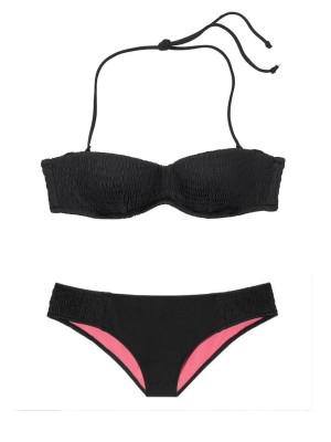 Купальник бандо Victoria’s Secret Push-up Smocked Bandeau