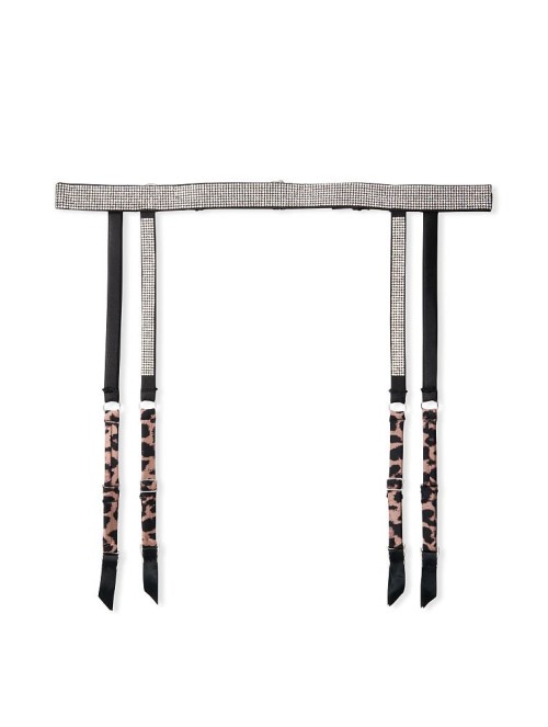 Пояс Victoria's Secret VERY SEXY Shine Strap Garter Belt Leopard Lace