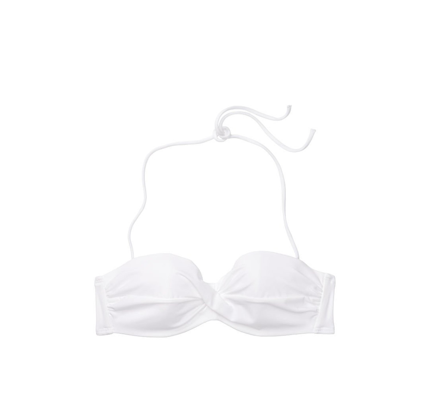Купальник бандо з пушап Вікторія Сікрет Twist-front Bandeau White