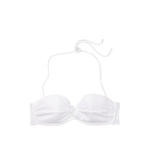 Купальник бандо з пушап Вікторія Сікрет Twist-front Bandeau White
