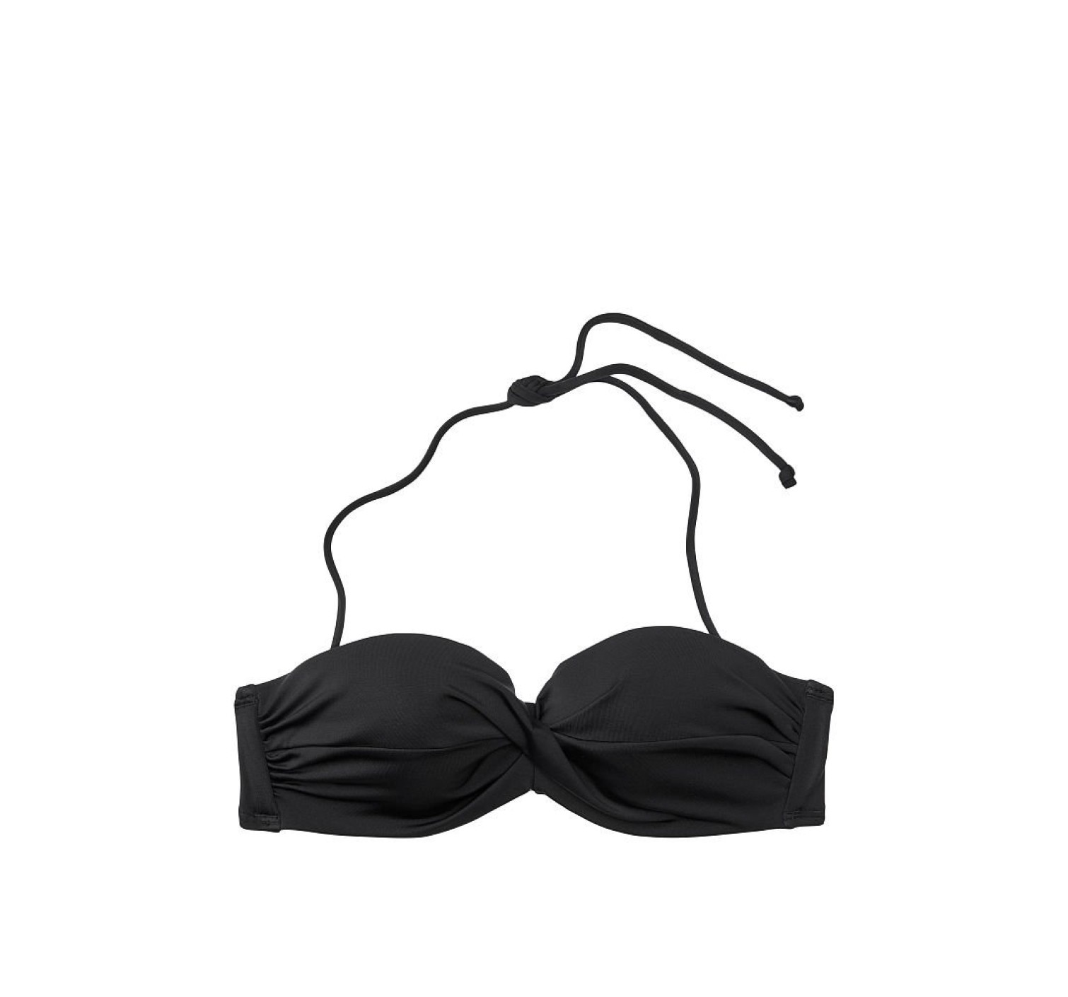 Купальник бандо з пушап Вікторія Сікрет Twist-front Bandeau Black