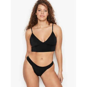 Купальник бандо з пушап Вікторія Сікрет Twist-front Bandeau Black
