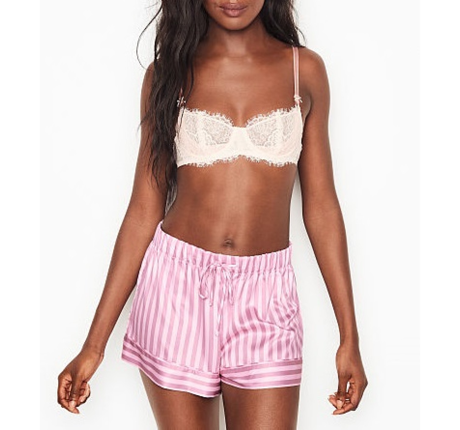 Піжама Victoria's Secret Short Cami PJ Set Pink Stripes