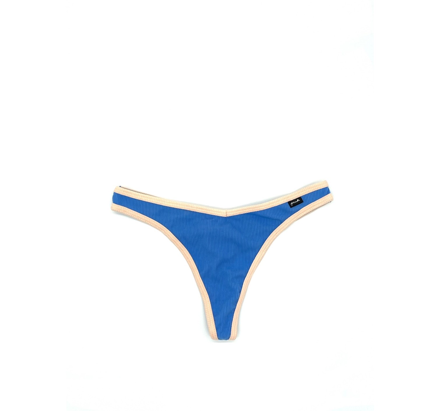 Трусики стрінги Вікторія Сікрет ПІНК Cotton Thong Panty Blue