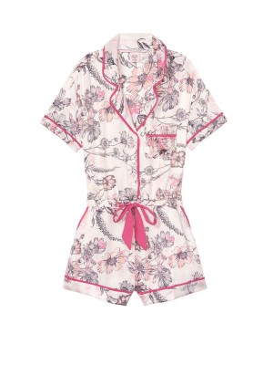 Пижама ромпер Victoria’s Secret  Pink Stripes & Flower print