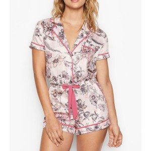 Піжама ромпер Victorias Secret Pink Stripes Flower print