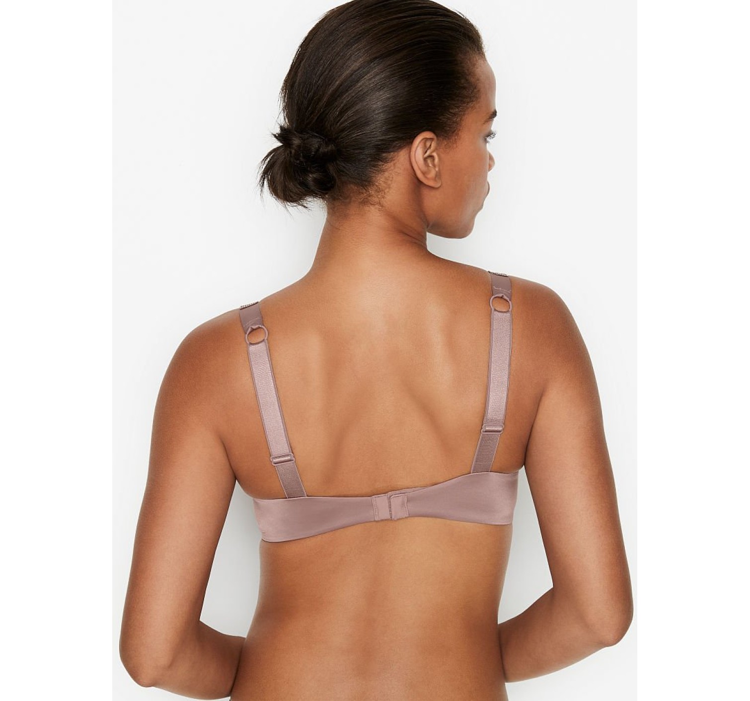 Комплект белья VS Very Sexy Push-up Bra Shine Strap Mauve Smoke