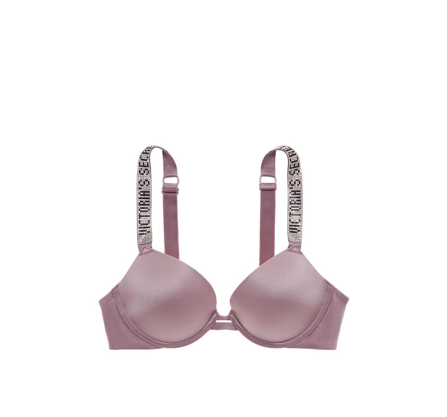 Комплект белья VS Very Sexy Push-up Bra Shine Strap Mauve Smoke