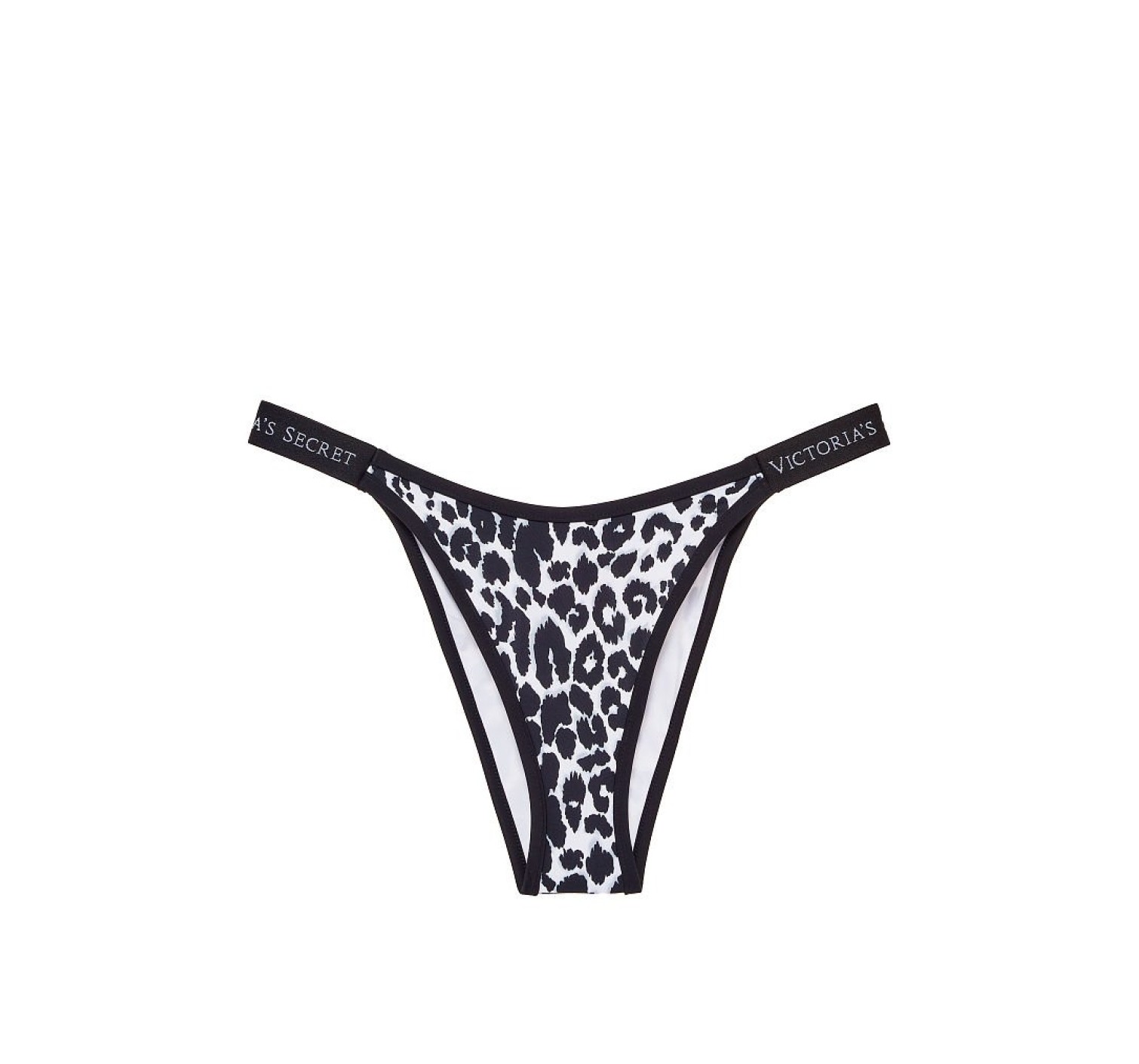 Купальник VS Logo Classic Strap Push-up White Leopard print