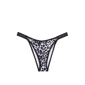 Купальник VS Logo Classic Strap Push-up White Leopard print