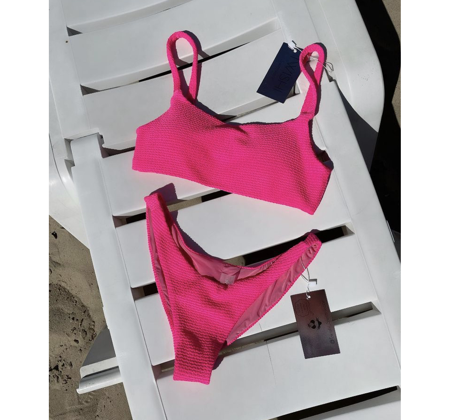 Купальник маєчка Twishi Hot pink