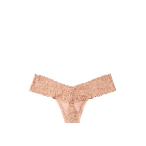  Трусики стринги Виктория Сикрет Leice Beige Thong Panty