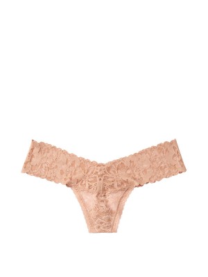 Трусики стринги Виктория Сикрет Leice Beige Thong Panty