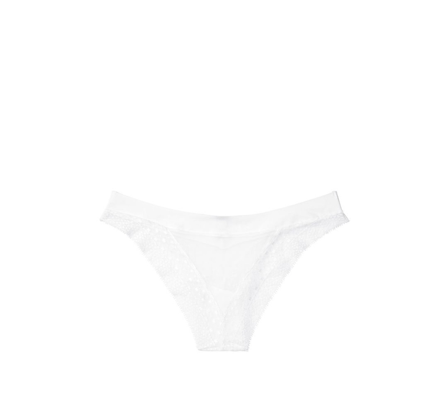 Трусики Incredible By Victoria's Secret White Lace Brazilian Panty