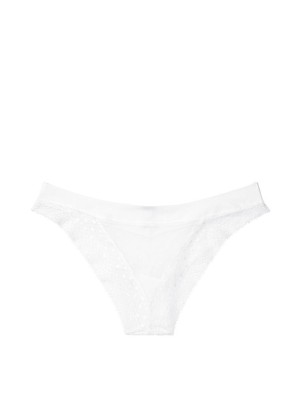 Трусики Incredible By Victoria's Secret White Lace Brazilian Panty