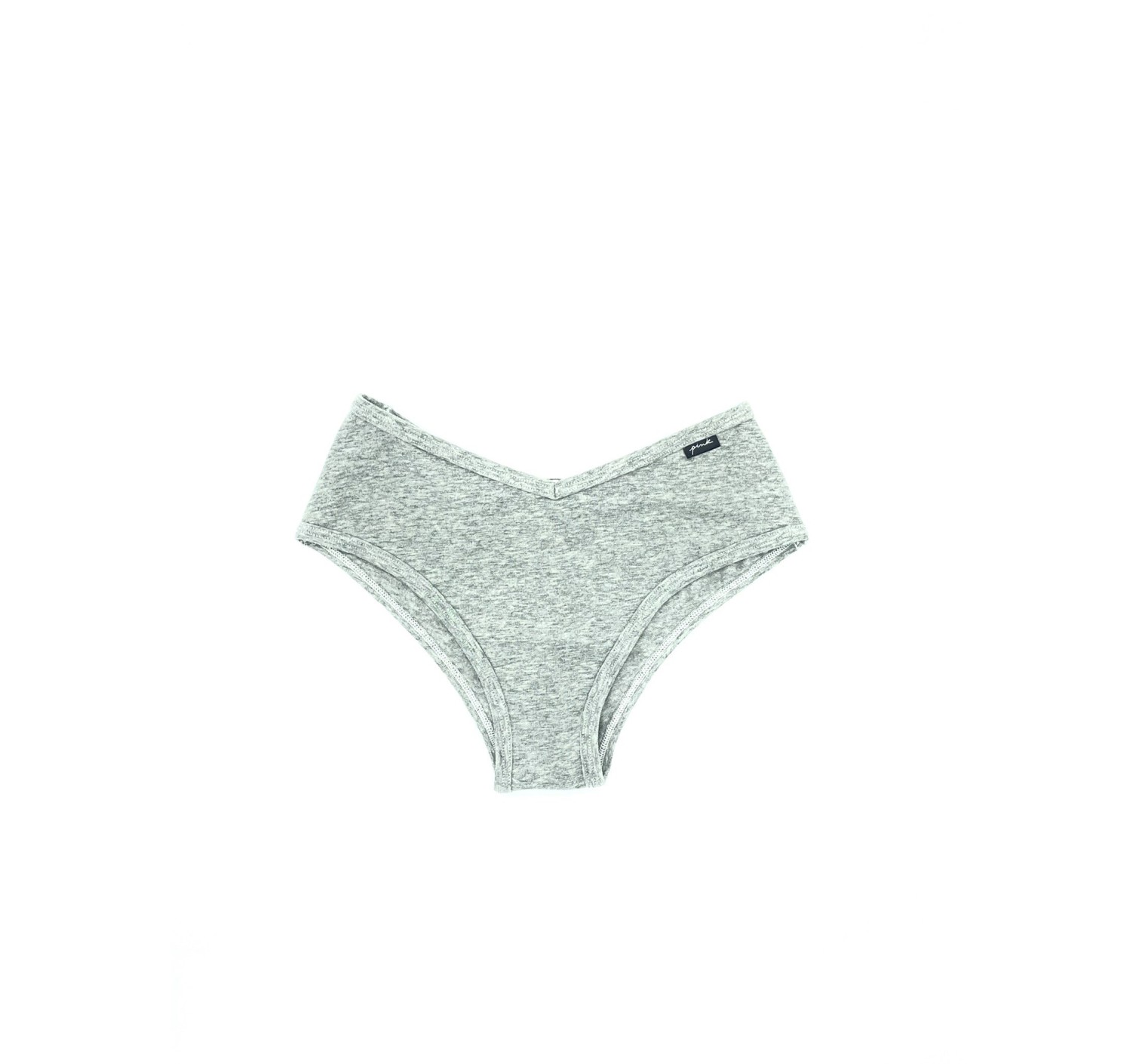 Трусики чіктер VS PINK Ribbed Cotton Cheekster Panty Grey
