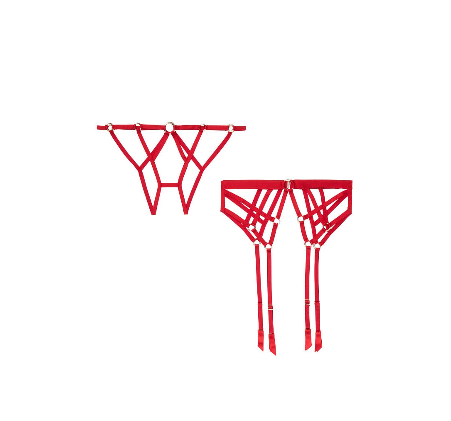 Трусики Victoria’s Secret Very Sexy Lipstick Strappy Ring Cheekini panty