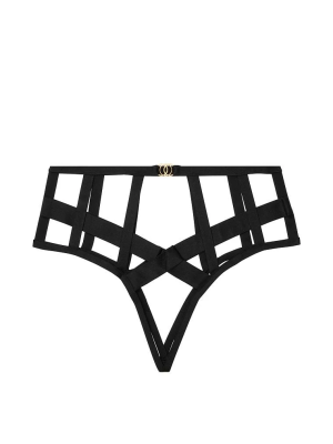 Трусики VS Very Sexy Strappy Cheeky panty  Black